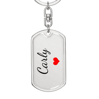 Load image into Gallery viewer, Carly Keychain – Custom Name Keychain for Women
