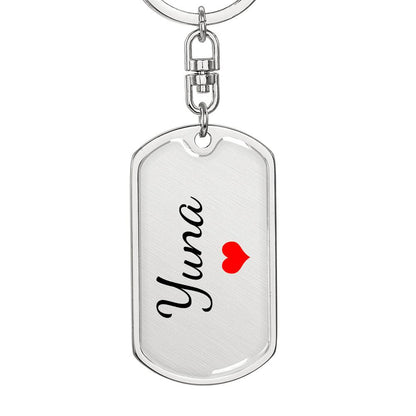 Yuna Keychain – Custom Name Keychain for Women
