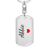 Load image into Gallery viewer, Abbie Keychain – Custom Name Keychain for Women
