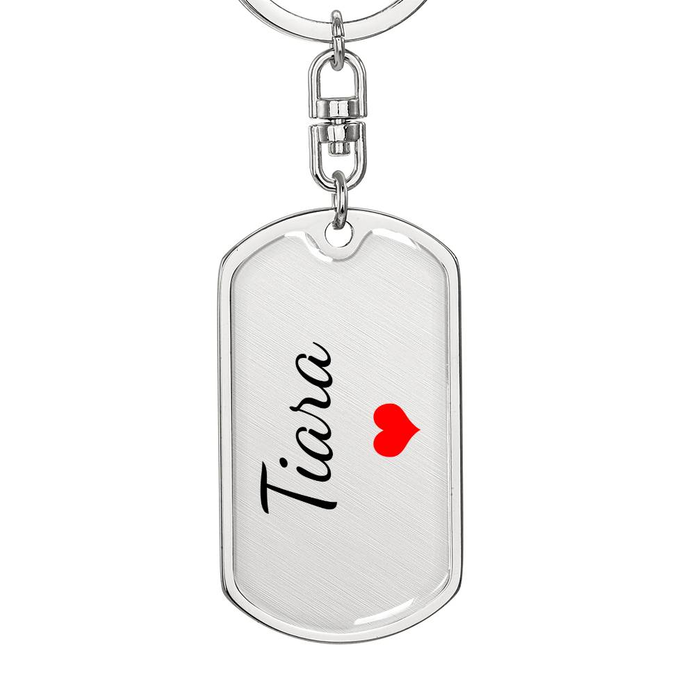 Tiara Keychain – Custom Name Keychain for Women