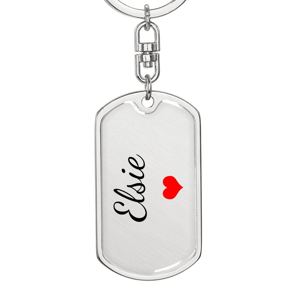 Elsie Keychain – Custom Name Keychain for Women