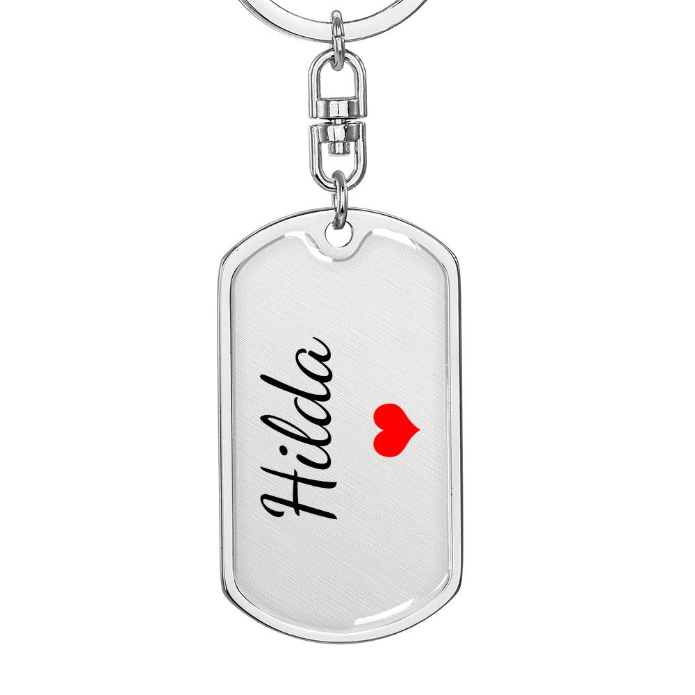 Hilda Keychain – Custom Name Keychain for Women