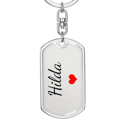 Hilda Keychain – Custom Name Keychain for Women