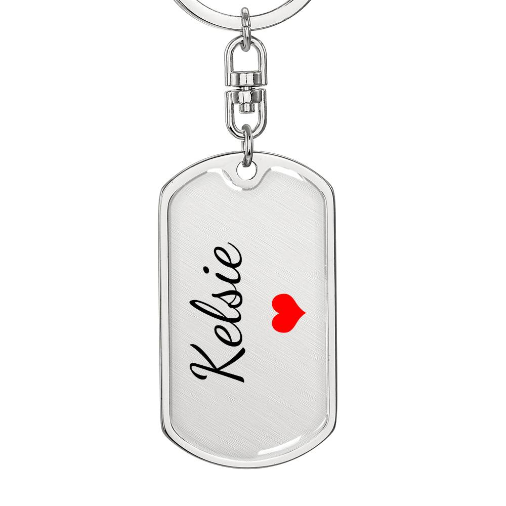Kelsie Keychain – Custom Name Keychain for Women