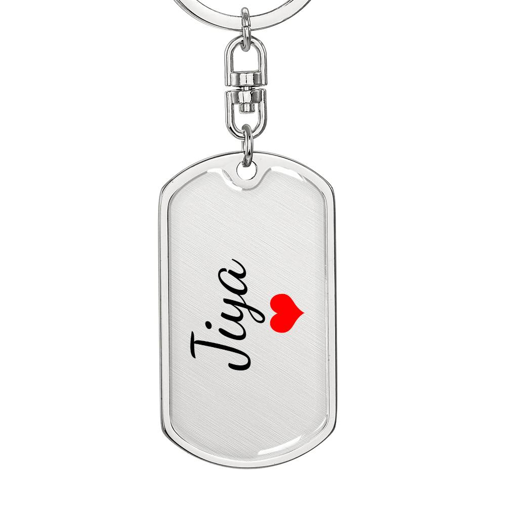 Jiya Keychain – Custom Name Keychain for Women