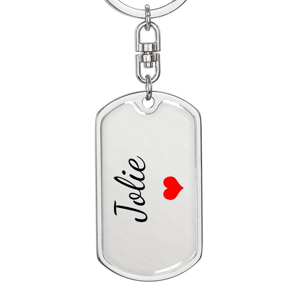 Jolie Keychain – Custom Name Keychain for Women