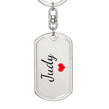 Judy Keychain – Custom Name Keychain for Women