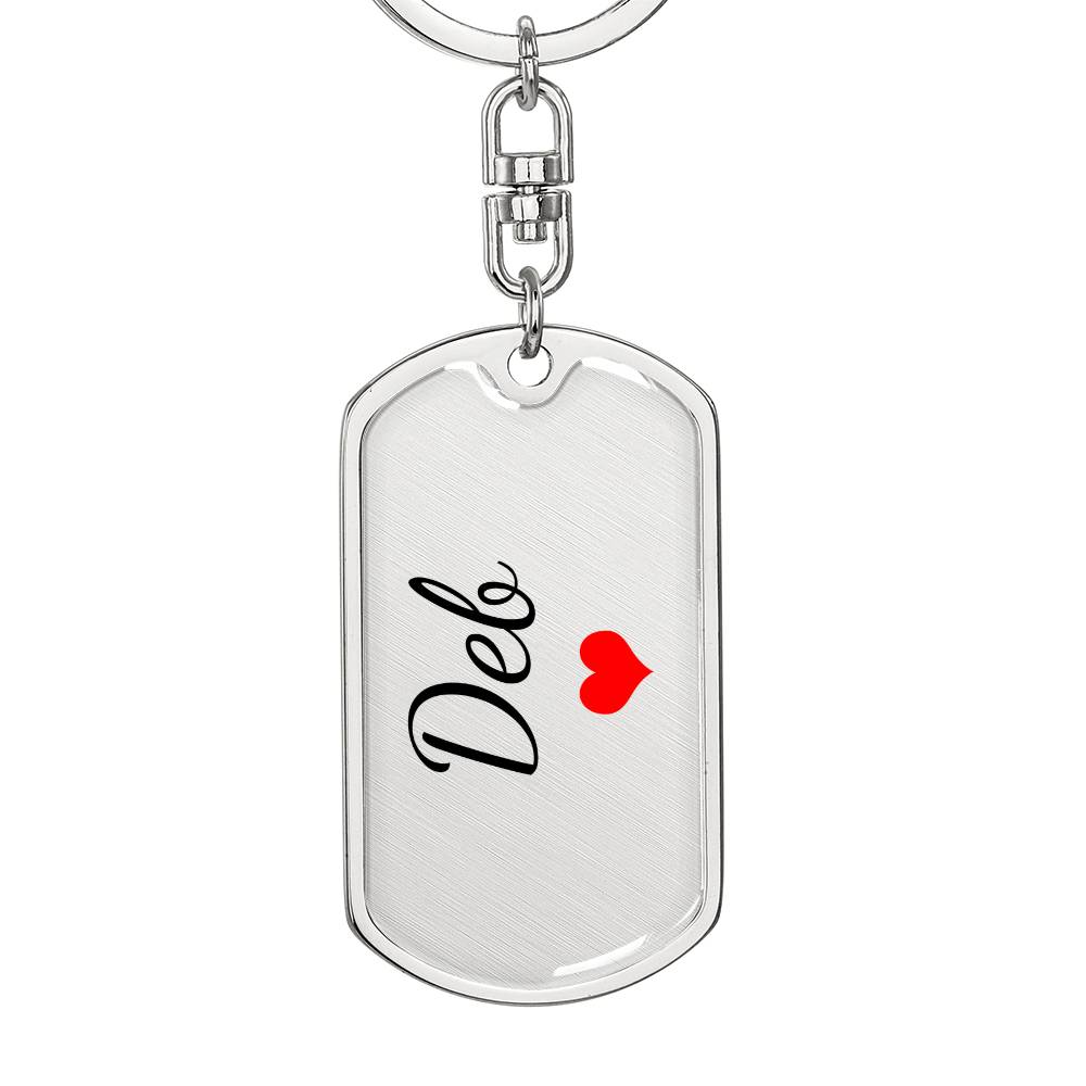 Deb Keychain – Custom Name Keychain for Women