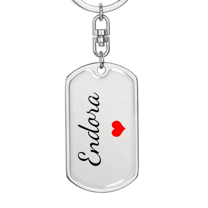Endora Keychain – Custom Name Keychain for Women
