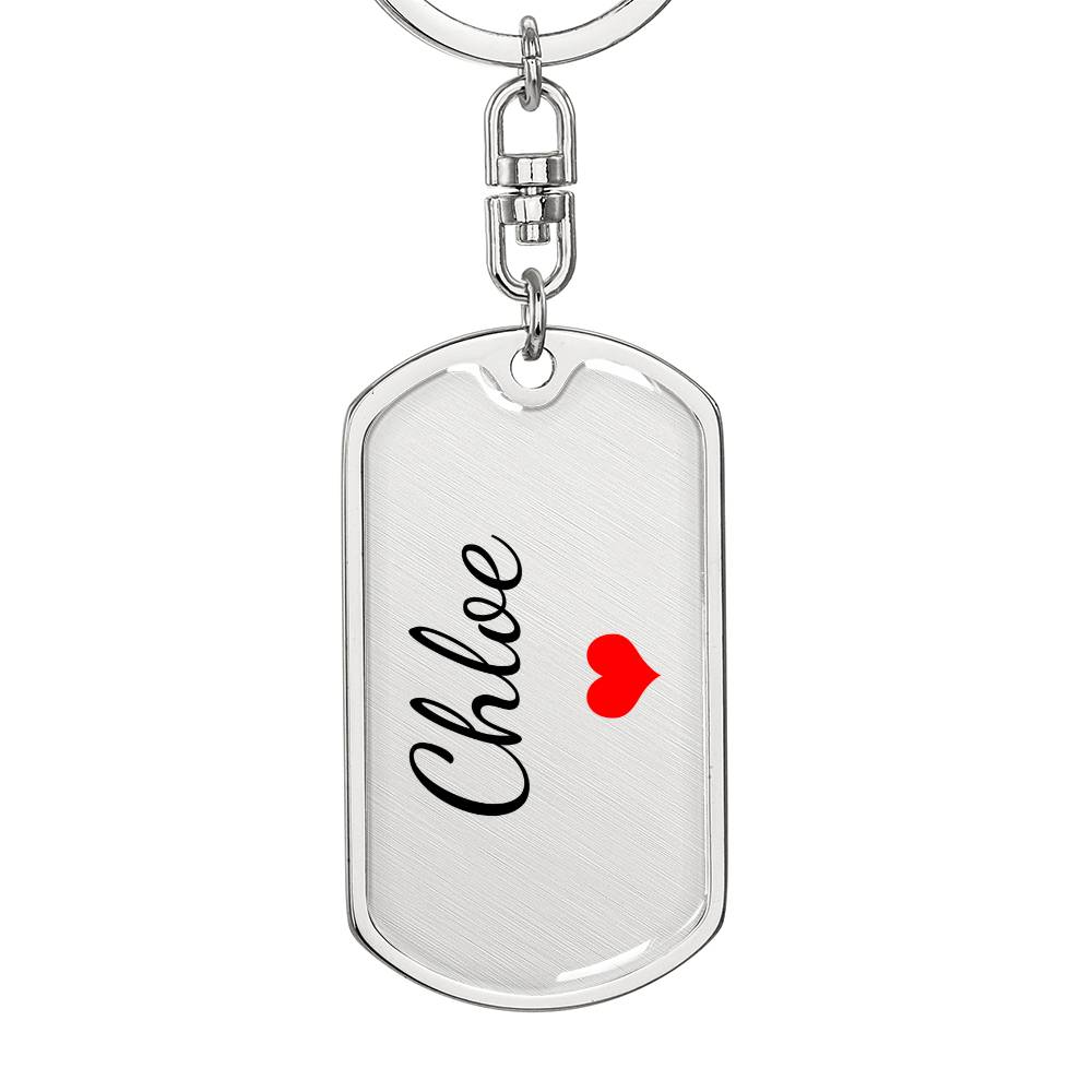 Chloe Keychain – Custom Name Keychain for Women