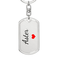 Load image into Gallery viewer, Aster Keychain – Custom Name Keychain for Women
