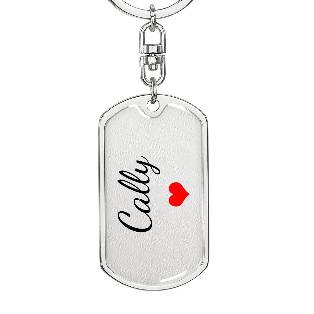 Cally Keychain – Custom Name Keychain for Women