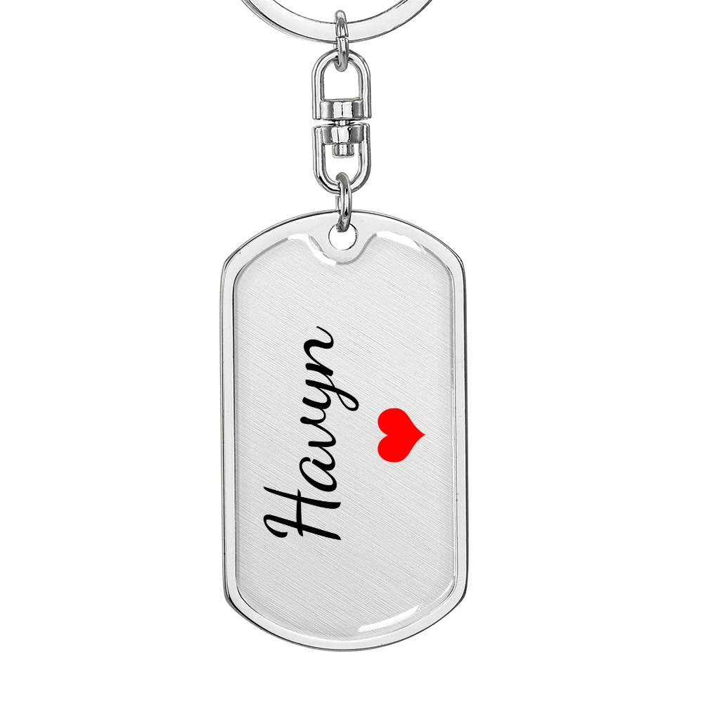 Havyn Keychain – Custom Name Keychain for Women