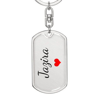 Jazira Keychain – Custom Name Keychain for Women