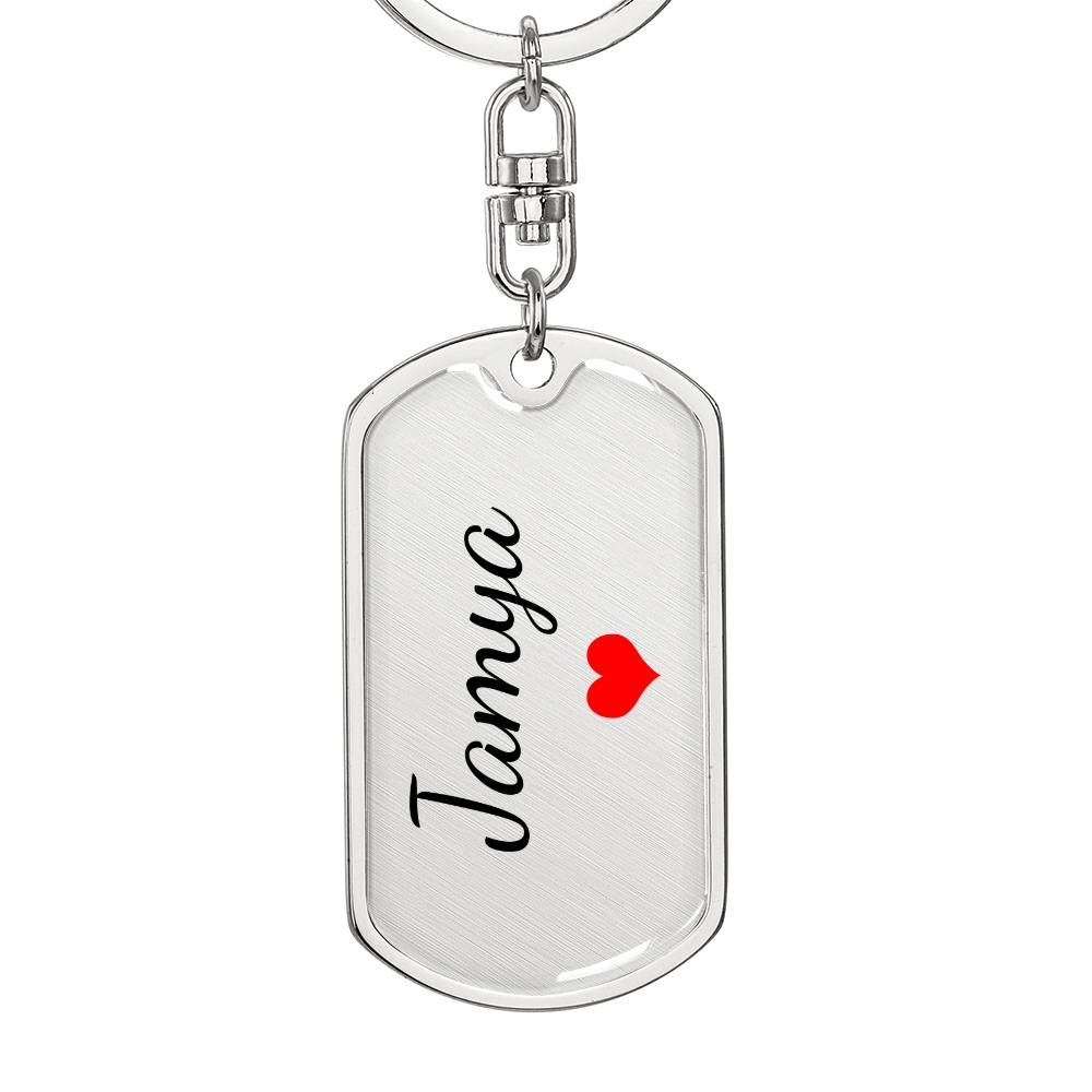 Jamya Keychain – Custom Name Keychain for Women