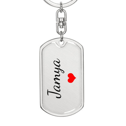Jamya Keychain – Custom Name Keychain for Women