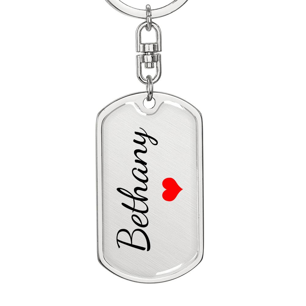 Bethany Keychain – Name Keychain for Women