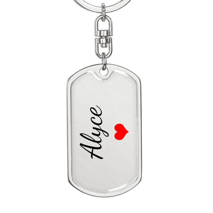 Alyce Keychain – Custom Name Keychain for Women