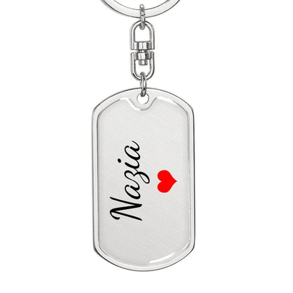 Nazia Keychain – Custom Name Keychain for Women