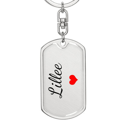 Lillee Keychain – Custom Name Keychain for Women