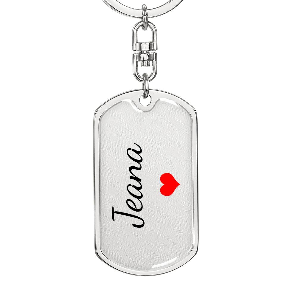Jeana Keychain – Custom Name Keychain for Women