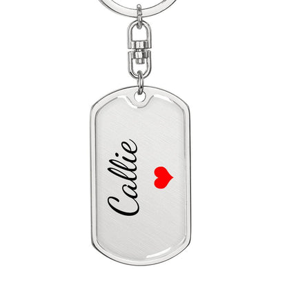 Callie Keychain – Custom Name Keychain for Women