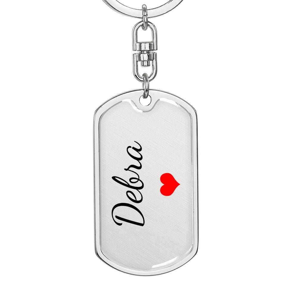 Debra Keychain – Custom Name Keychain for Women