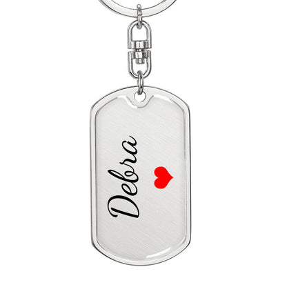 Debra Keychain – Custom Name Keychain for Women
