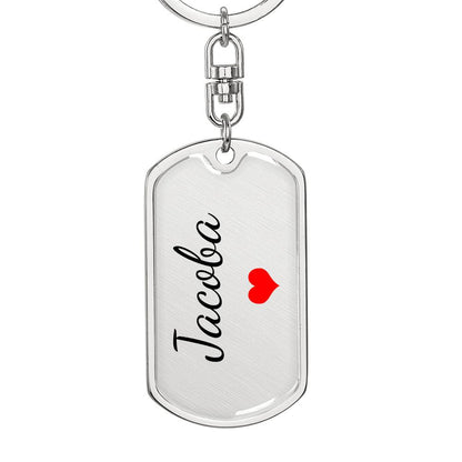 Jacoba Keychain – Custom Name Keychain for Women