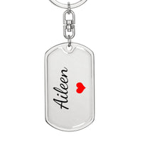 Load image into Gallery viewer, Aileen Keychain – Custom Name Keychain for Women
