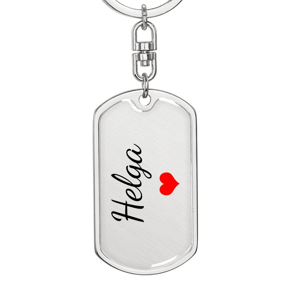 Helga Keychain – Custom Name Keychain for Women