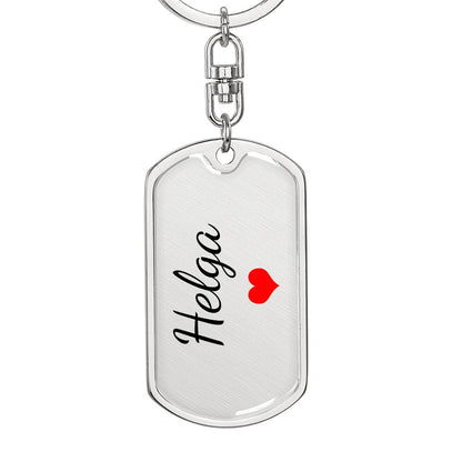Helga Keychain – Custom Name Keychain for Women