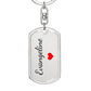 Evangeline Keychain – Name Keychain Gift