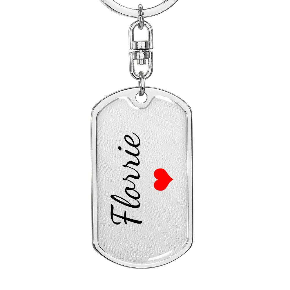 Florrie Keychain – Name Keychain for Women