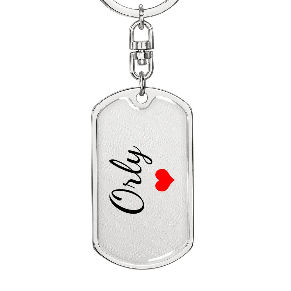 Orly Keychain – Custom Name Keychain for Women