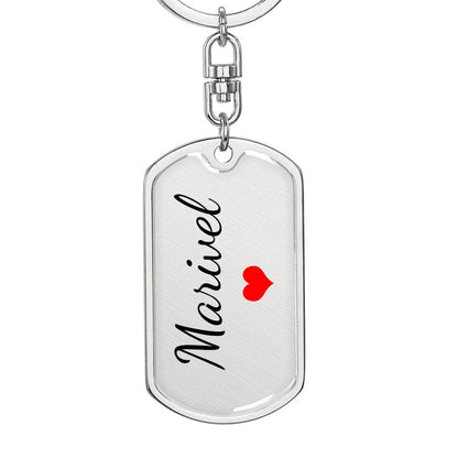Marivel Keychain – Name Keychain for Women