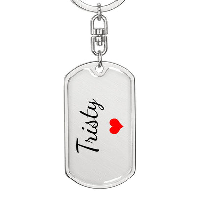 Tristy Keychain – Custom Name Keychain for Women