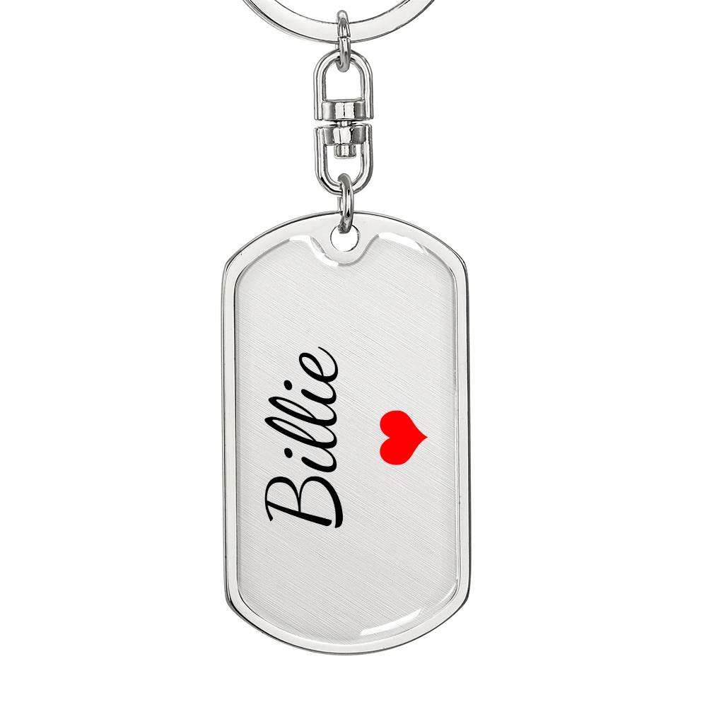 Billie Keychain – Custom Name Keychain for Women