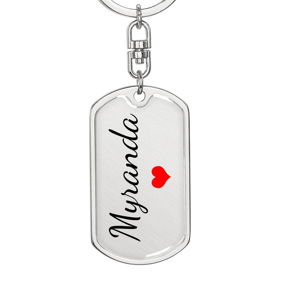 Myranda Keychain – Name Keychain for Women
