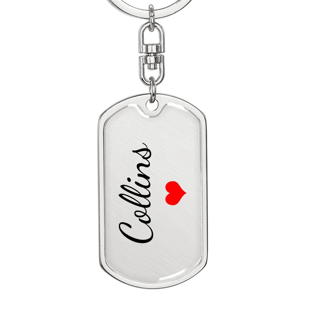 Collins Keychain – Name Keychain for Women
