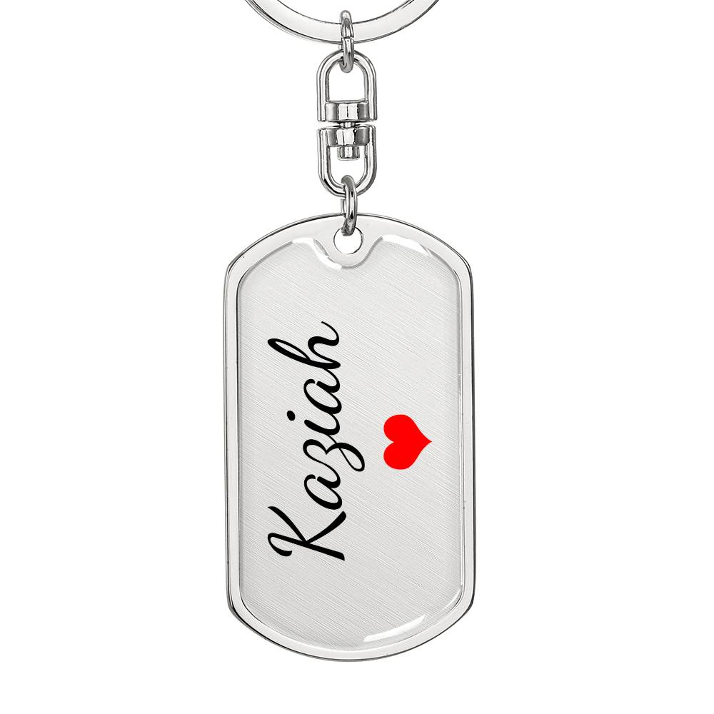Kaziah Keychain – Custom Name Keychain for Women