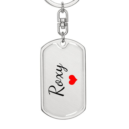 Roxy Keychain – Custom Name Keychain for Women