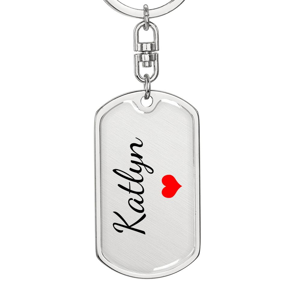 Katlyn Keychain – Custom Name Keychain for Women