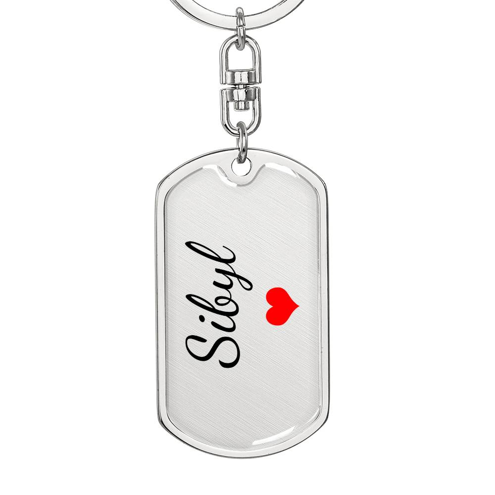 Sibyl Keychain – Custom Name Keychain for Women