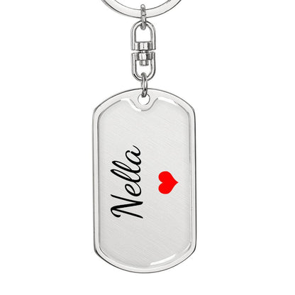Nella Keychain – Custom Name Keychain for Women