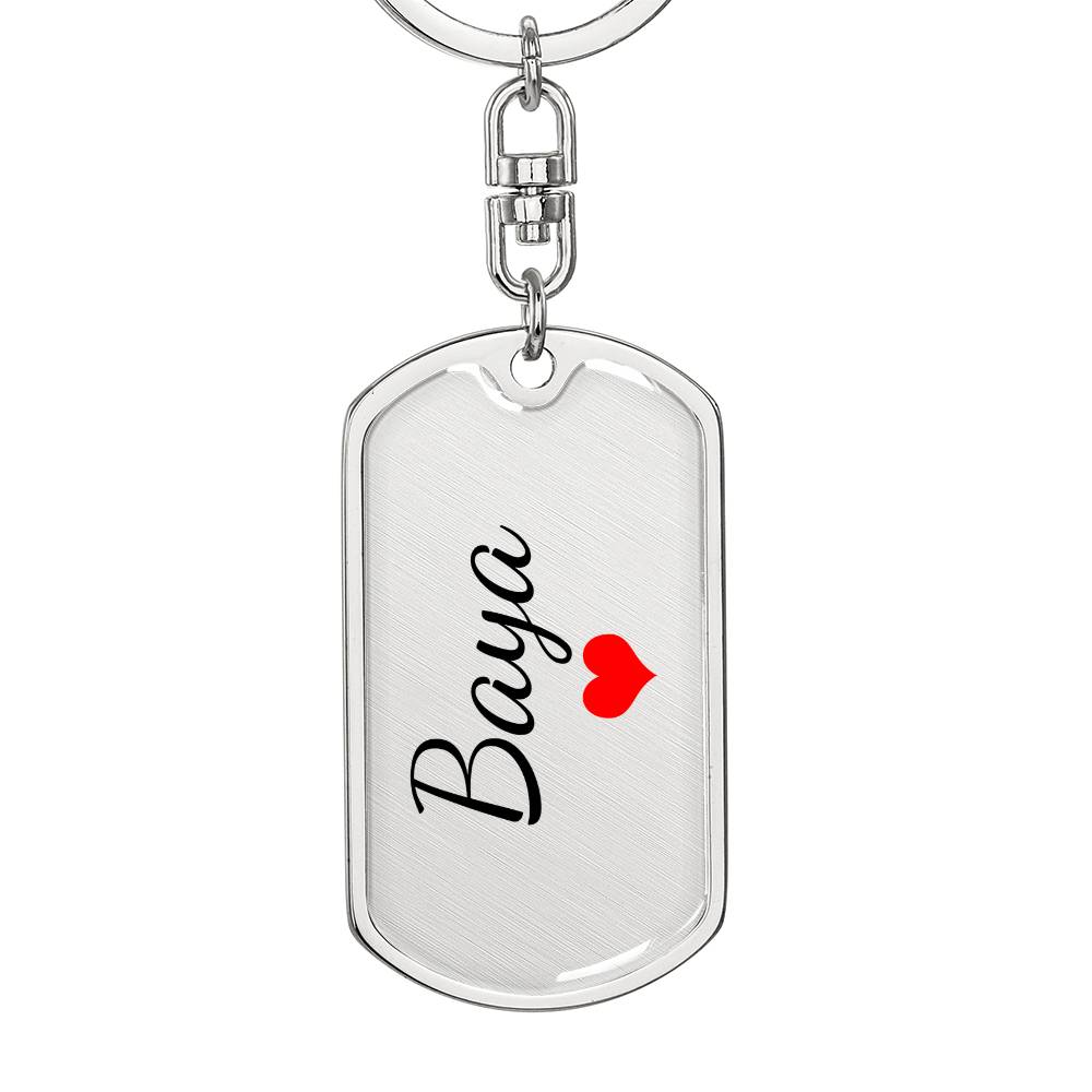 Baya Keychain – Custom Name Keychain for Women