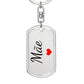Presente Personalizado para Mae, Chaveiro Gravado, Dia das Maes Keepsake from Filhos, Brazilian Portuguese Mom Gift