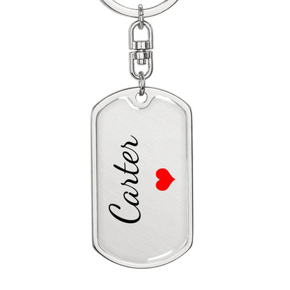 Carter Keychain – Custom Name Keychain for Women