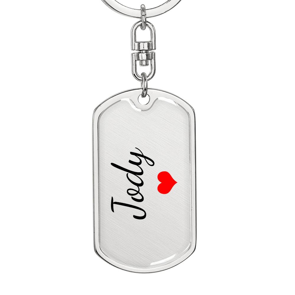 Jody Keychain – Custom Name Keychain for Women