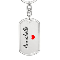 Load image into Gallery viewer, Annabelle Keychain – Name Keychain Gift
